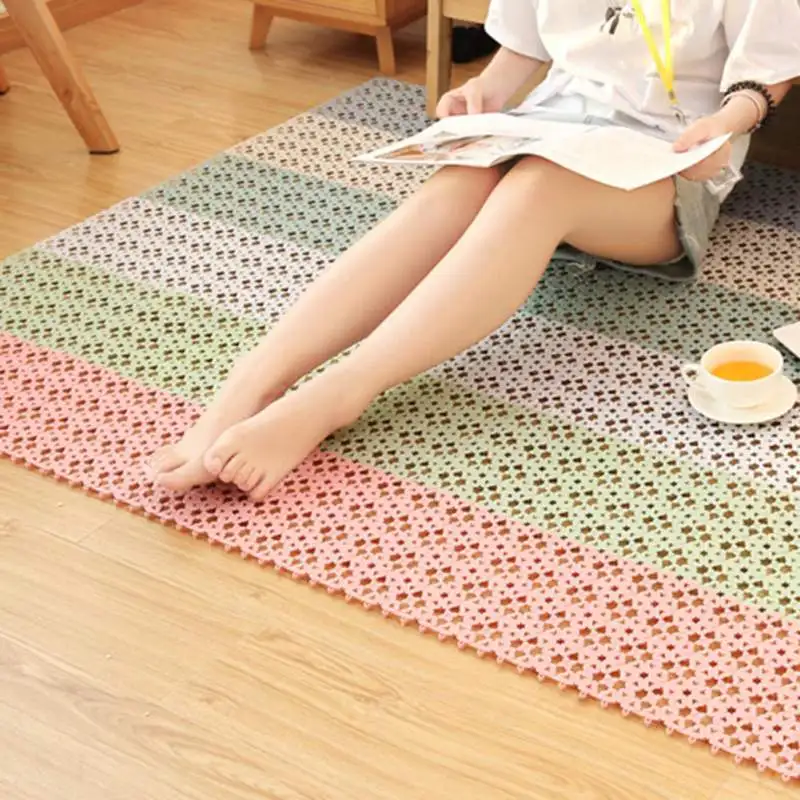 Новый DIY сращивания коврик для ванной нескользящие массажные душевые ковер