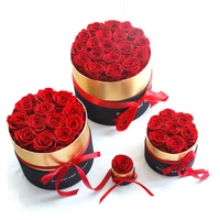 eternal rose in hug bucket box preserved immortal real dried flowers the best mothers gift romantic valentines day wholesale