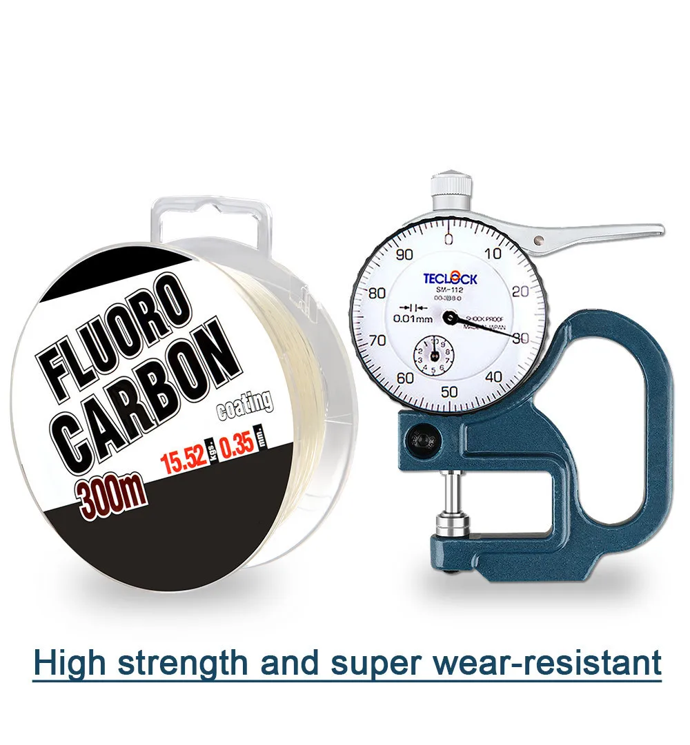 Высококачественная рыболовная леска из фторуглеродного волокна 300 м однонитевая