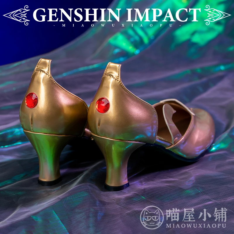 Обувь для косплея Genshin Impact Mona женская обувь на высоком каблуке одежда вечеринки