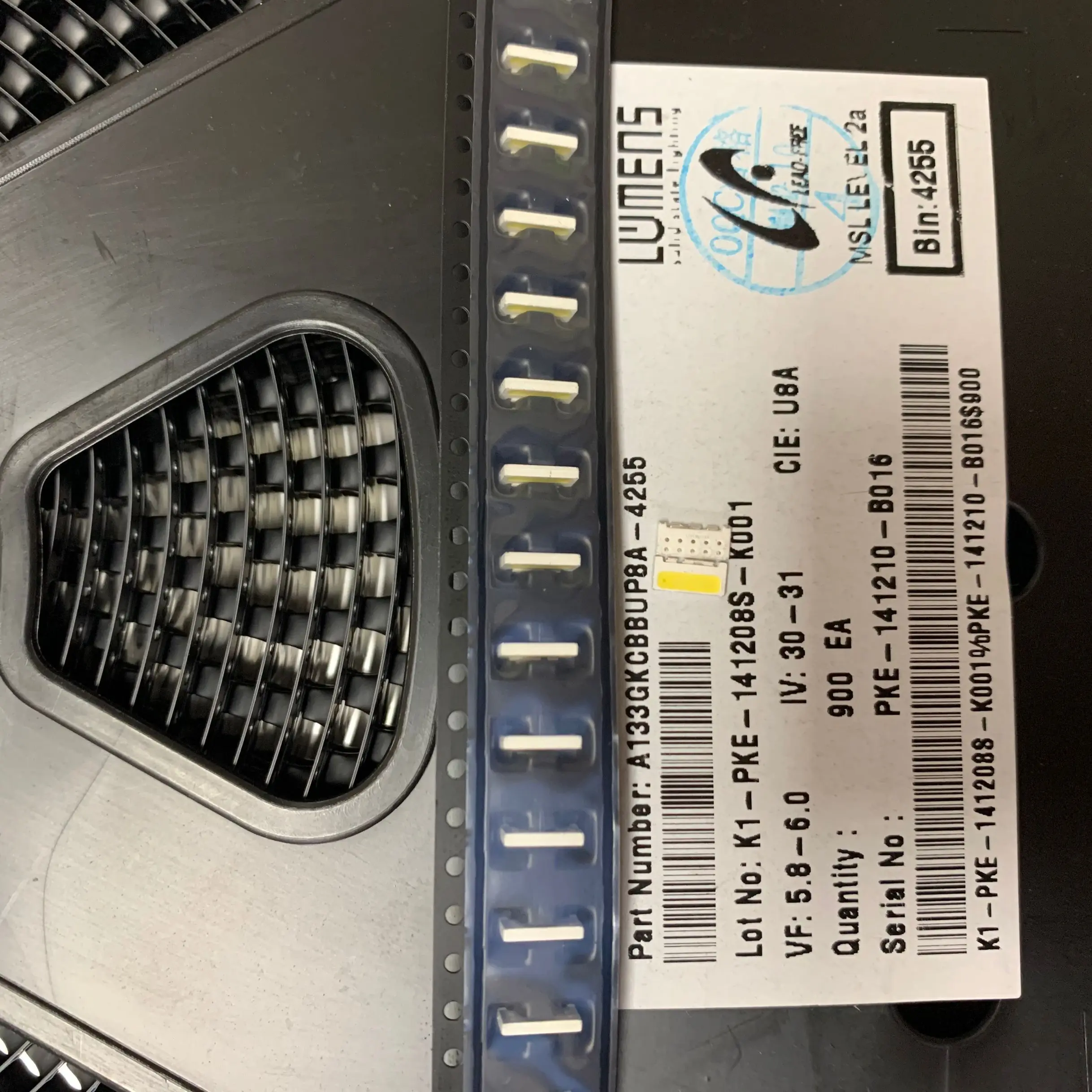 100 шт./лот Edge SMD LED 7032 6 в люмен 1 Вт мА Новый и оригинальный холодный белый Высокая