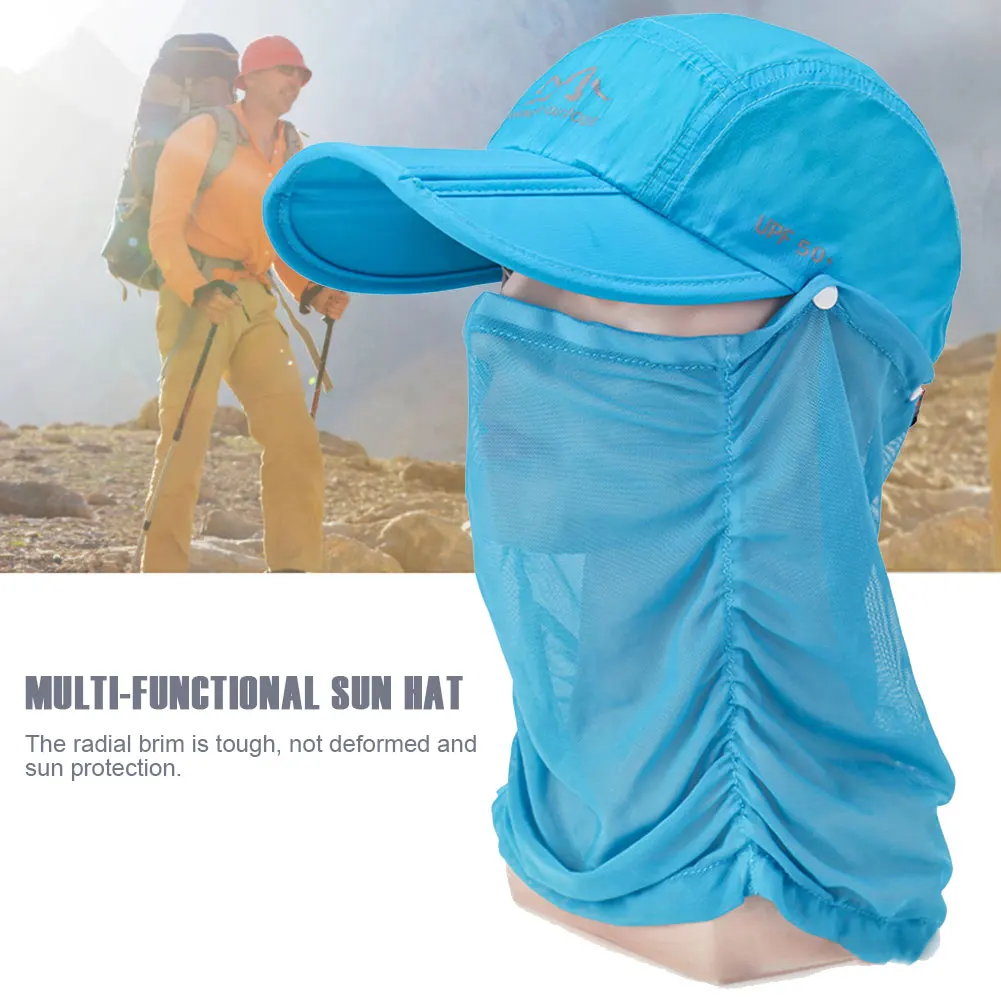

Fishing Sun Hat Protector Cap Quick-drying Multifunctional Outdoor Sports Cap With Adjustable Buckle Outdoor Unisex Wear Hats