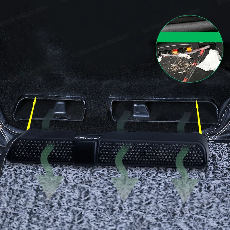 

Lsrtw2017 Abs Car Seat Bottom Air Outlet Cover for Skoda Kodiaq Karoq Gt Interior Mouldings Accessories 2016 2017 2018 2019 2020