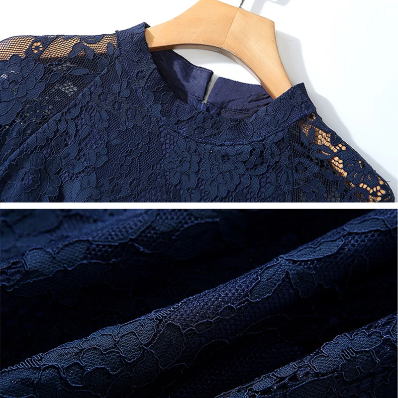 Женское винтажное кружевное платье трапеция DROWYD повседневное ТРАПЕЦИЕВИДНОЕ