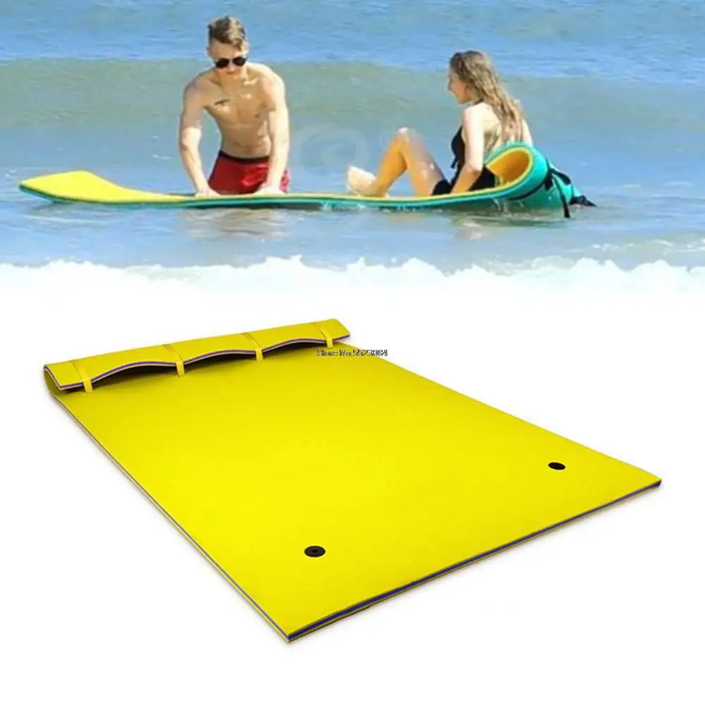 2.7x0.9m Summer Swimming XPE Floating Water Pad Portable Folding Foam Floating Blanket Water Games Sports for Outdoor Beach