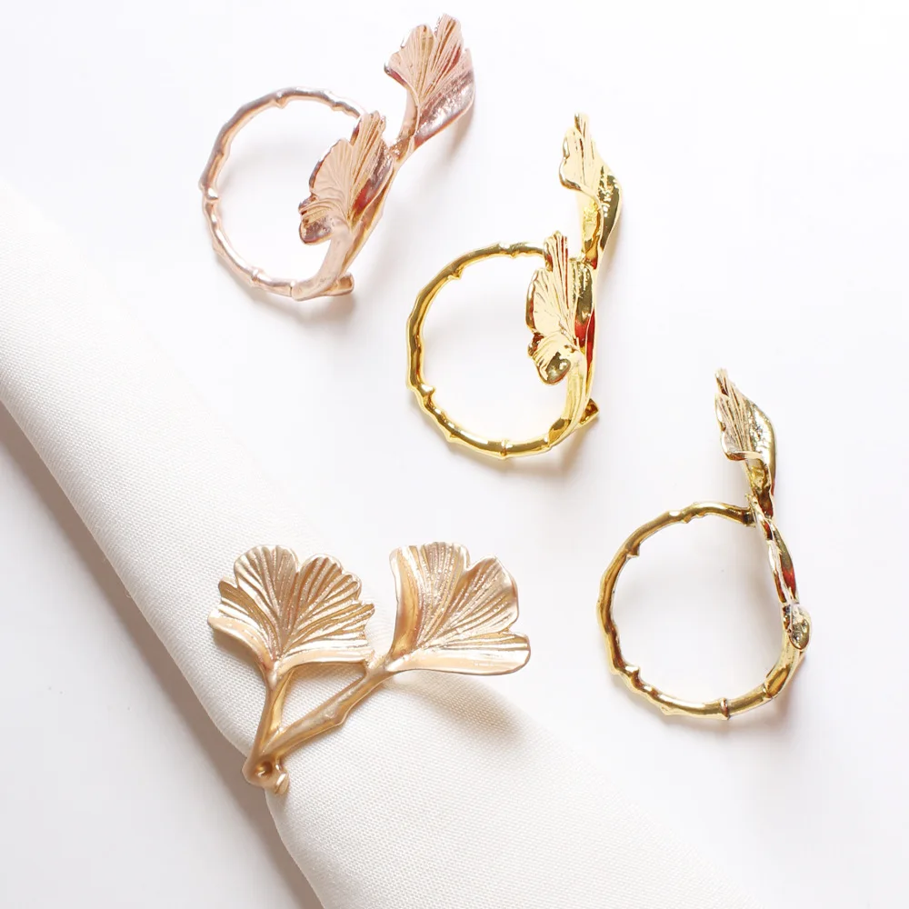 10 шт./лот модельная домашняя салфетка с листьями гинкго кольцевая