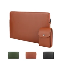luxury pu leather laptop bag for macbook air pro 13 notebook bag xiaomi asus 13 14 15 15 6 inch laptop sleeve bag compuer case