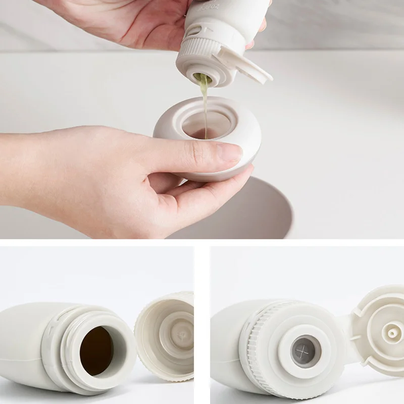 Герметичные бутылки для путешествий многоразовые сжимаемые косметические