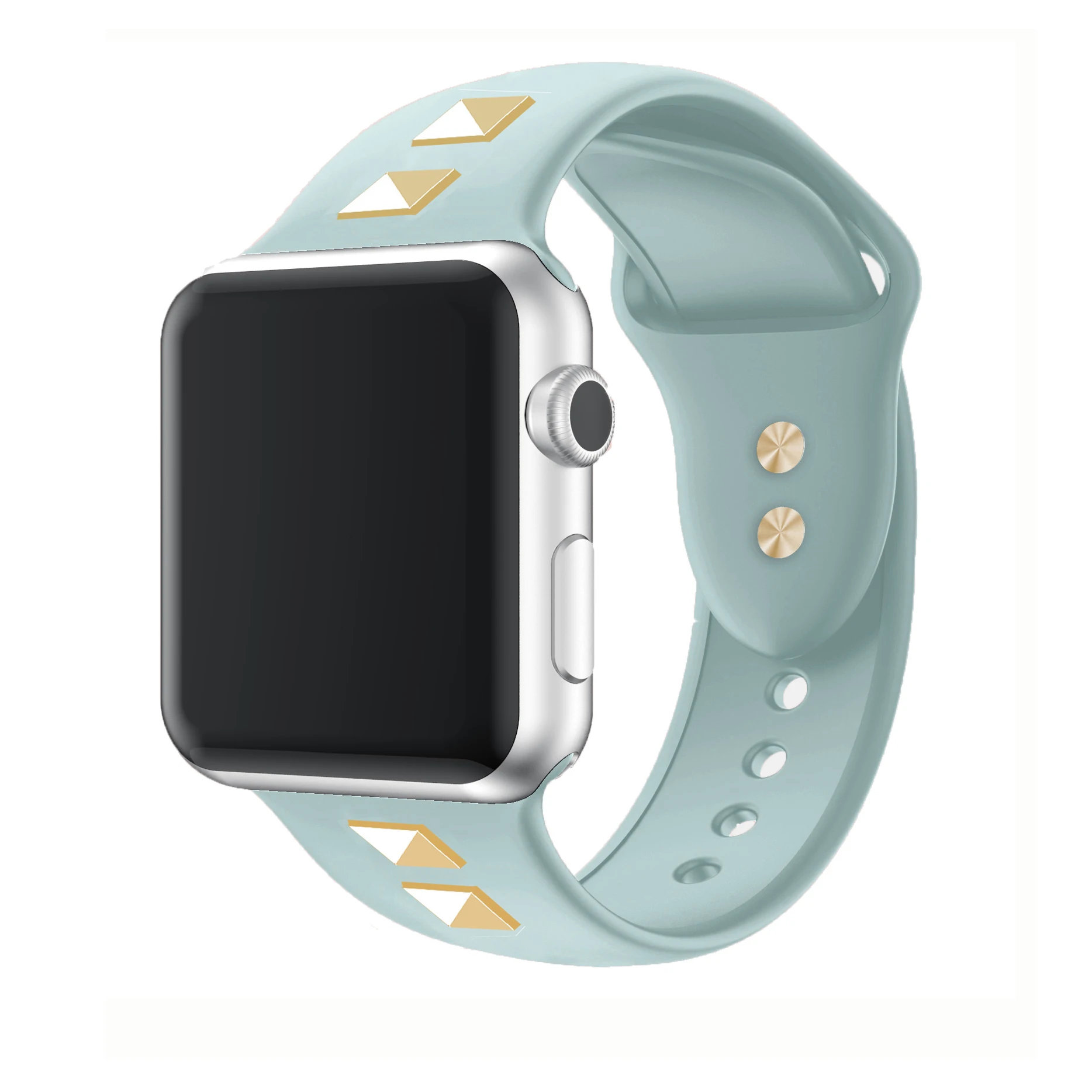 Ремешок в стиле панк с заклепками для apple Watch band 4 (iwatch 5) 44 мм 40 watch 3 2 1 42 38 аксессуары