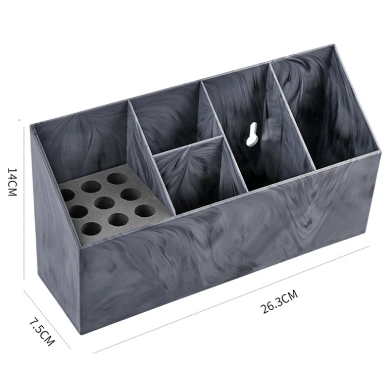 

5-Slot Barber Shop Stylist Hairdressing Tool Storage Box Acrylic Solid Color Scissors Can Be Wall-Mounted Box