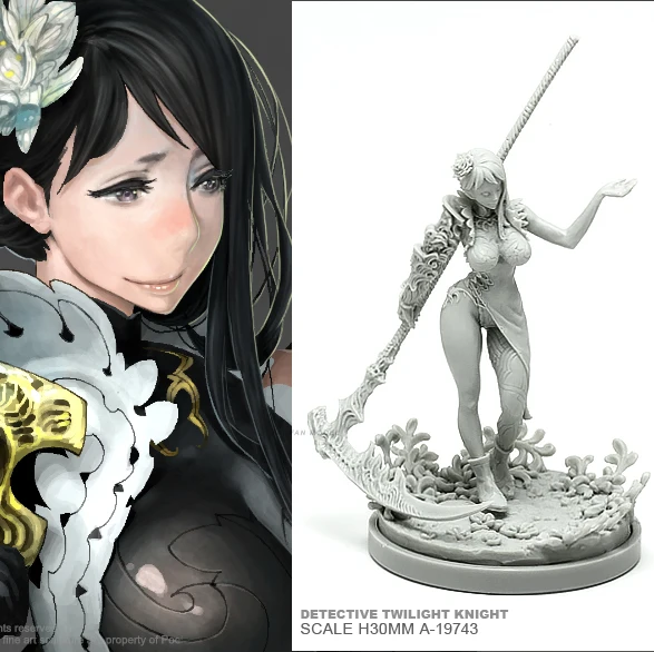 

30 мм Kingdomdeath модельная фигурка из смолы смерти A-19742