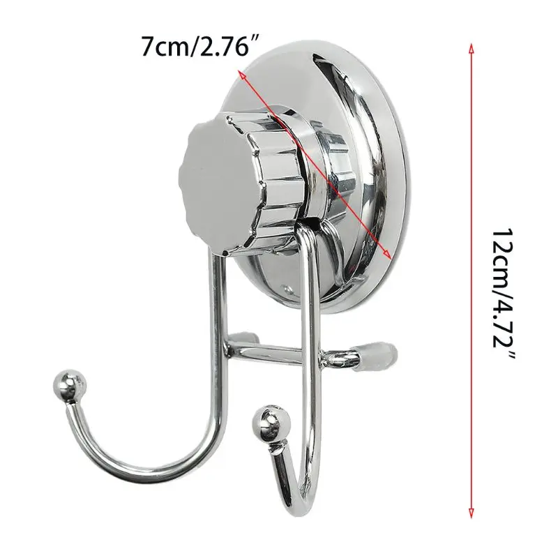 

X7AB Anti-rust Stainless Steel Towel Rack Vacuum Suction Cup Toilet Paper Hanger