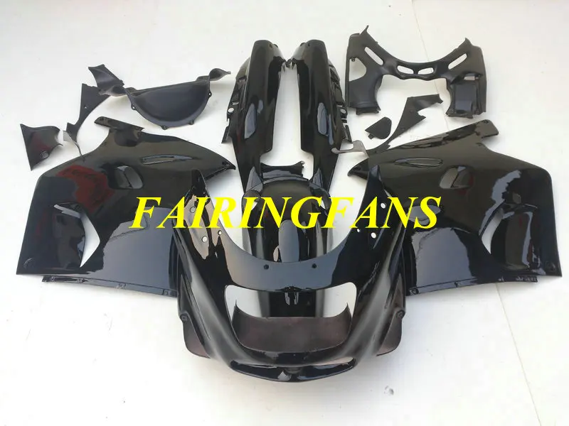 Комплект обтекателей для KAWASAKI Ninja ZZR1100 93 99 01 03 ZZR 1000 ZX11 ZX11D 1993 2001 2003 полностью черные Обтекатели Кузов + подарки