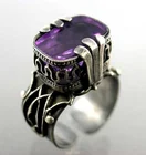 Модное женское кольцо, полые резные Роскошные Ретро фиолетовые циркониевые украшения, свадебное обручальное вечерние ЦО, подарок на день рождения, размер 5-11