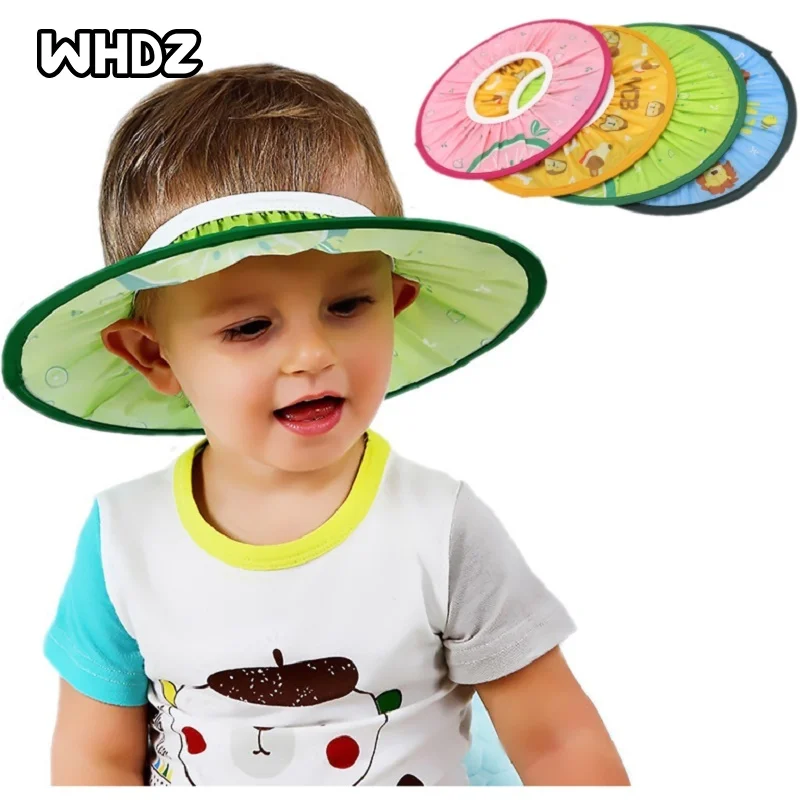 

Baby Shower Cap Shampoo Wash Hair Shield Bath Hat Direct Visor -- Waterproof Prevent Water Into Ear for Child Kid
