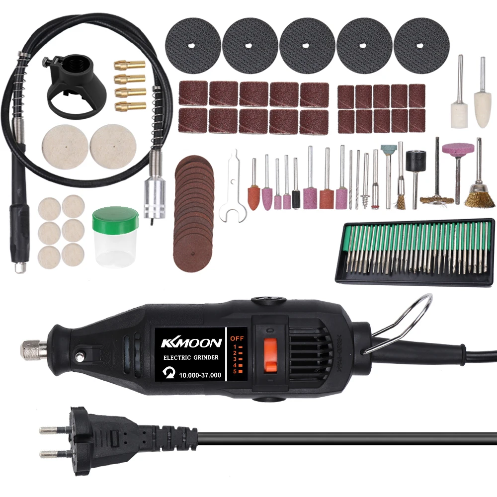 180W trapano elettrico Dremel smerigliatrice incisore penna Mini trapano elettrico accessori per utensili rotanti Kit rettificatrice velocità variabile