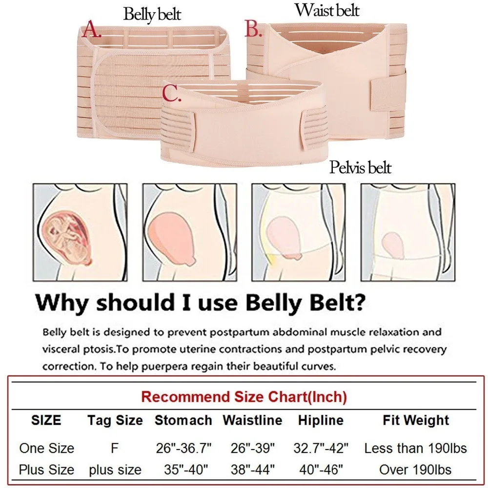 2020 Новые 3 в 1 послеродовой Поддержка Восстановление живота Обёрточная бумага