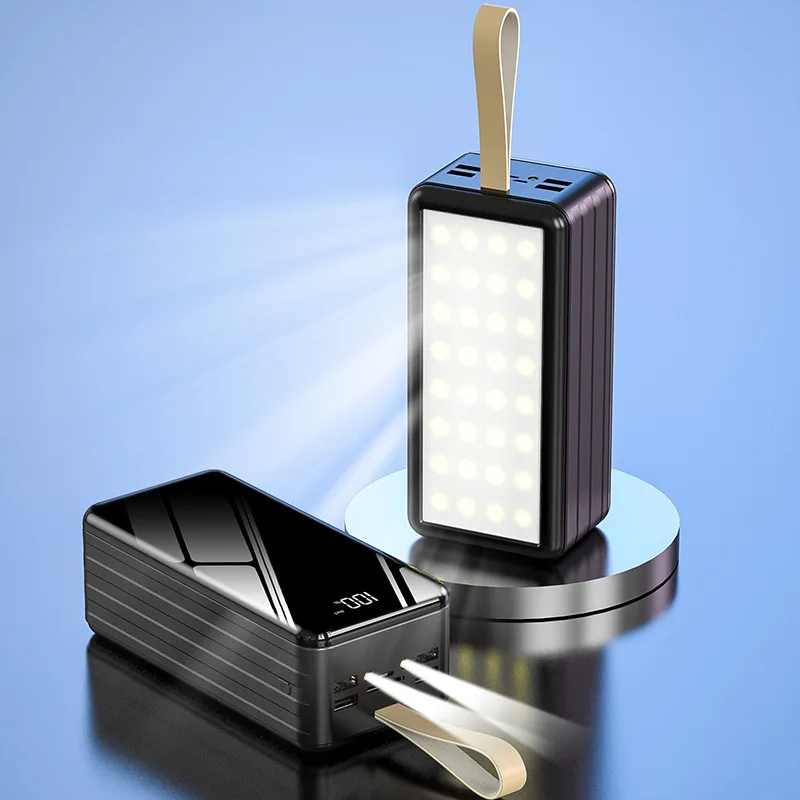 

Power Bank 60000mAh Portable Charger 4 USB Powerbank with LED Light External Battery Pack Poverbank 60000 mAh for Mobile Phones
