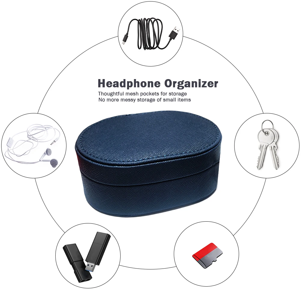 Waterproof Earphone Carrying Case PU Protective Travel Portable Storage Box for FiiO | Электроника