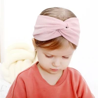 1 pcs baby headband solid color twisted knotted infant hairbands soft elastic newborn headwear cotton kids girls hair accessorie