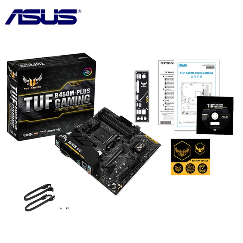 Новая игровая материнская плата для ASUS TUF разъем AM4 DDR4 AMD B450M B450 оригинальная