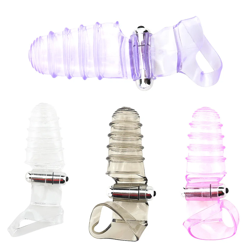 Интимные игрушки для женщин Пальчиковый рукав вибратор массаж точки G Клитор