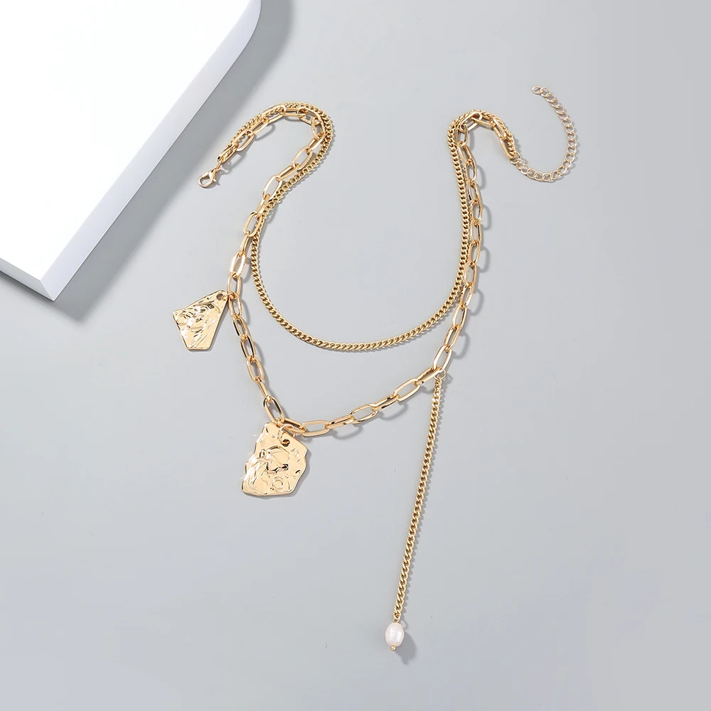 

Цепочка-чокер Женская многослойная с подвеской-фигуркой