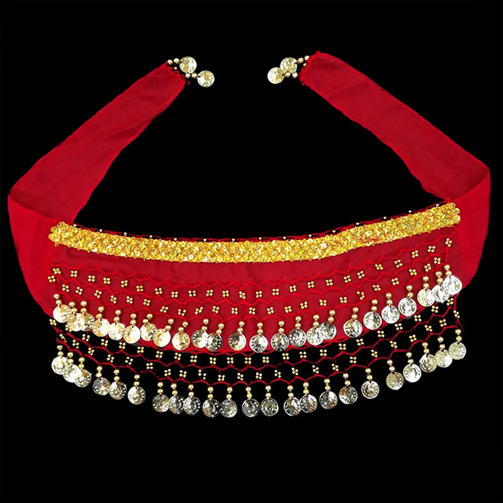 Пояс для танца живота детский золотистый пояс с монетницей аксессуар одежды в