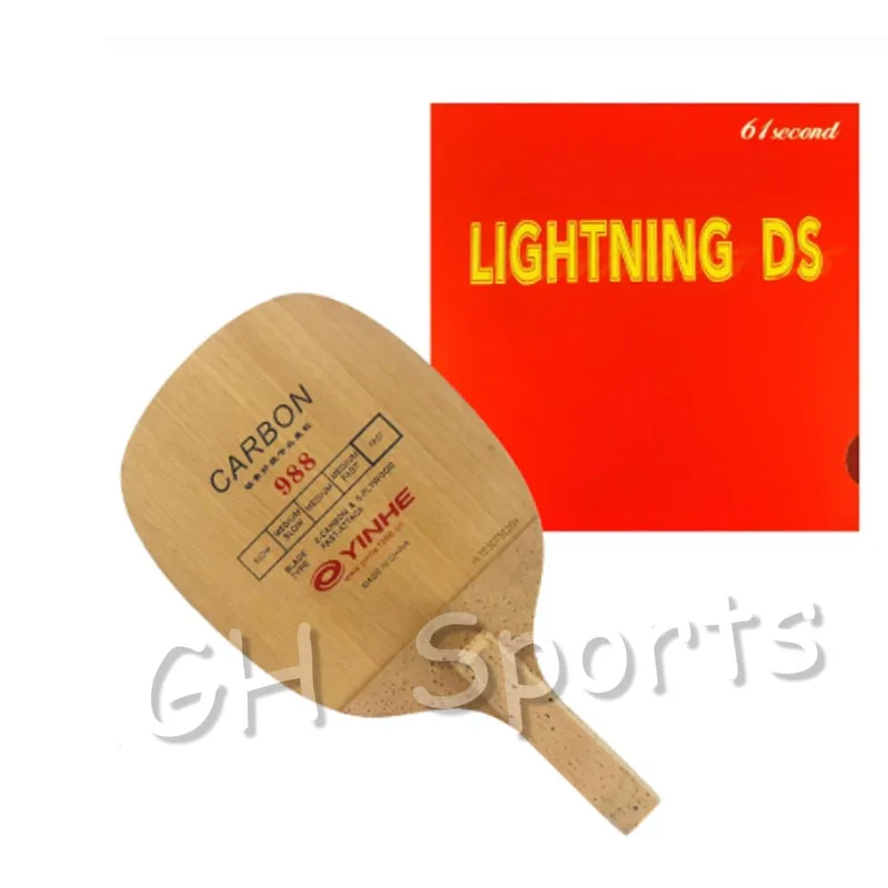 Оригинальный Pro настольный теннис ракетки Galaxy 988 лезвие с 61second молнии DS NON-TACKY