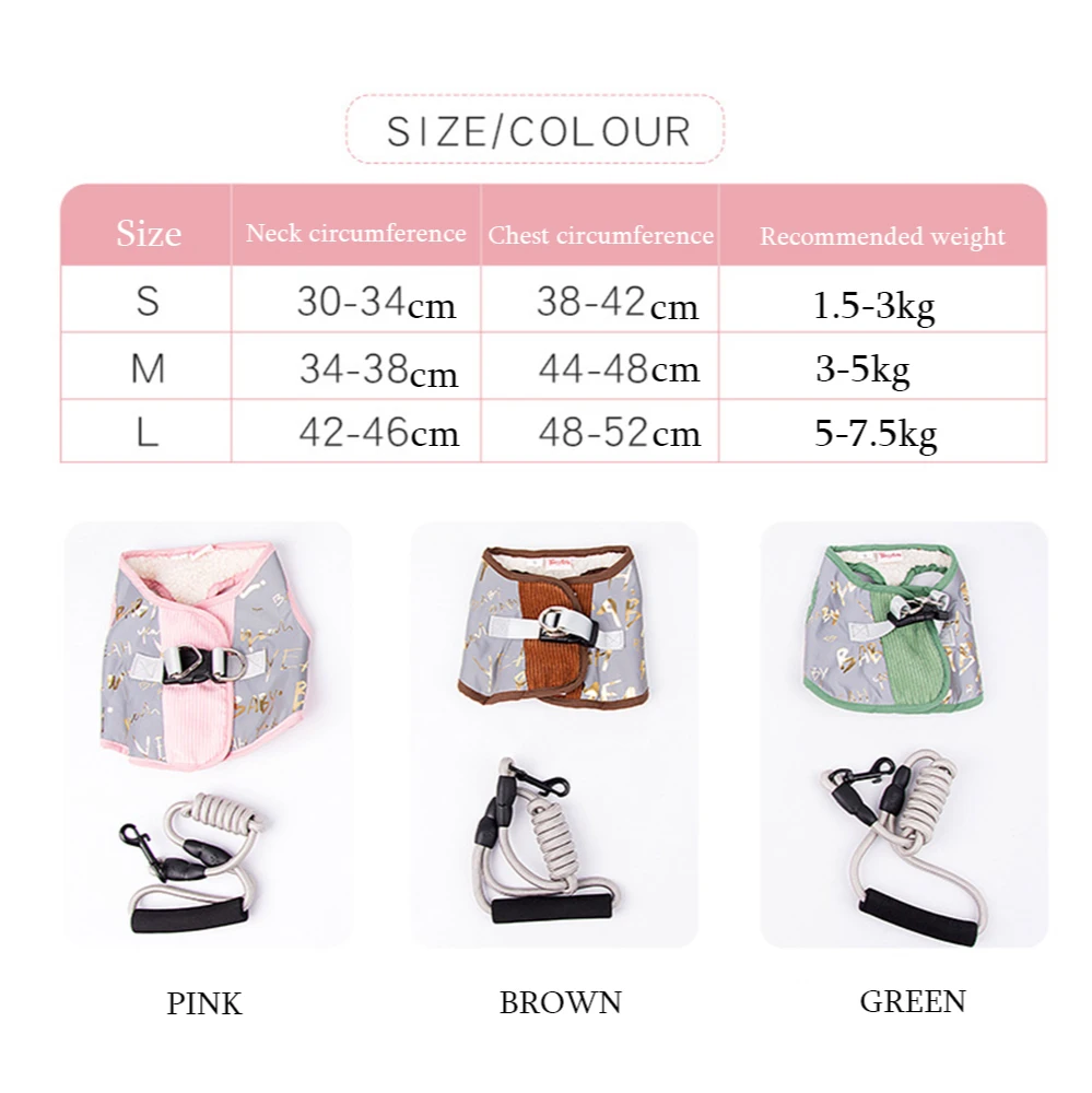 

Lovely Pet Clothes Breathable For Small And Large Dog Harness Vest Dog Harness Correa Perro Arnes Perro Pet Supplies Perros