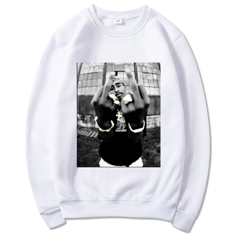 Повседневная Свободная уличная одежда 2pac Tupac Shakur Мужская модная Крутая толстовка