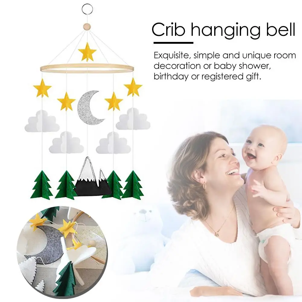 Мобиль для детской кроватки ручной работы детские мобильные Звездные облака