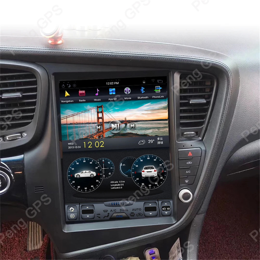 Android 8,1 gps Навигация DVD плеер для KIA K5/Optima 2010-2013 левый руль Тесла радио 12," HD ВИО 1920*1080 головное устройство