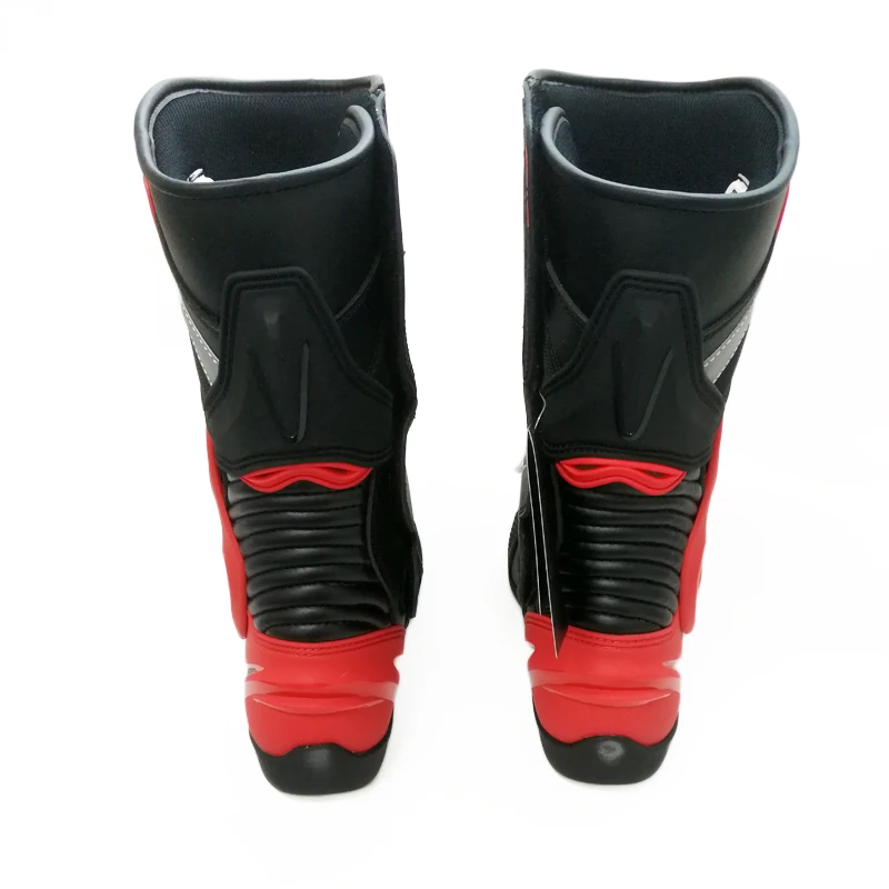 Scoyco обувь для мотоциклетных гонок мотокросса черные красные металлическая