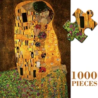 maxrenard jigsaw puzzles 1000 pieces 5070cm the kiss oil painting art puzzles toys for adults family games home decoration gift