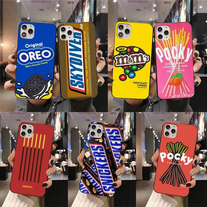 Чехол для телефона с изображением шоколадного печенья молочного напитка pocky iPhone