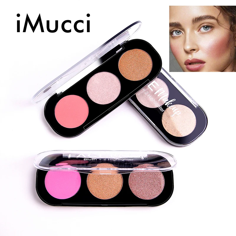 BearPaw 3 цвета Румяна для лица и хайлайтер матовый маркер пудра румяна макияж