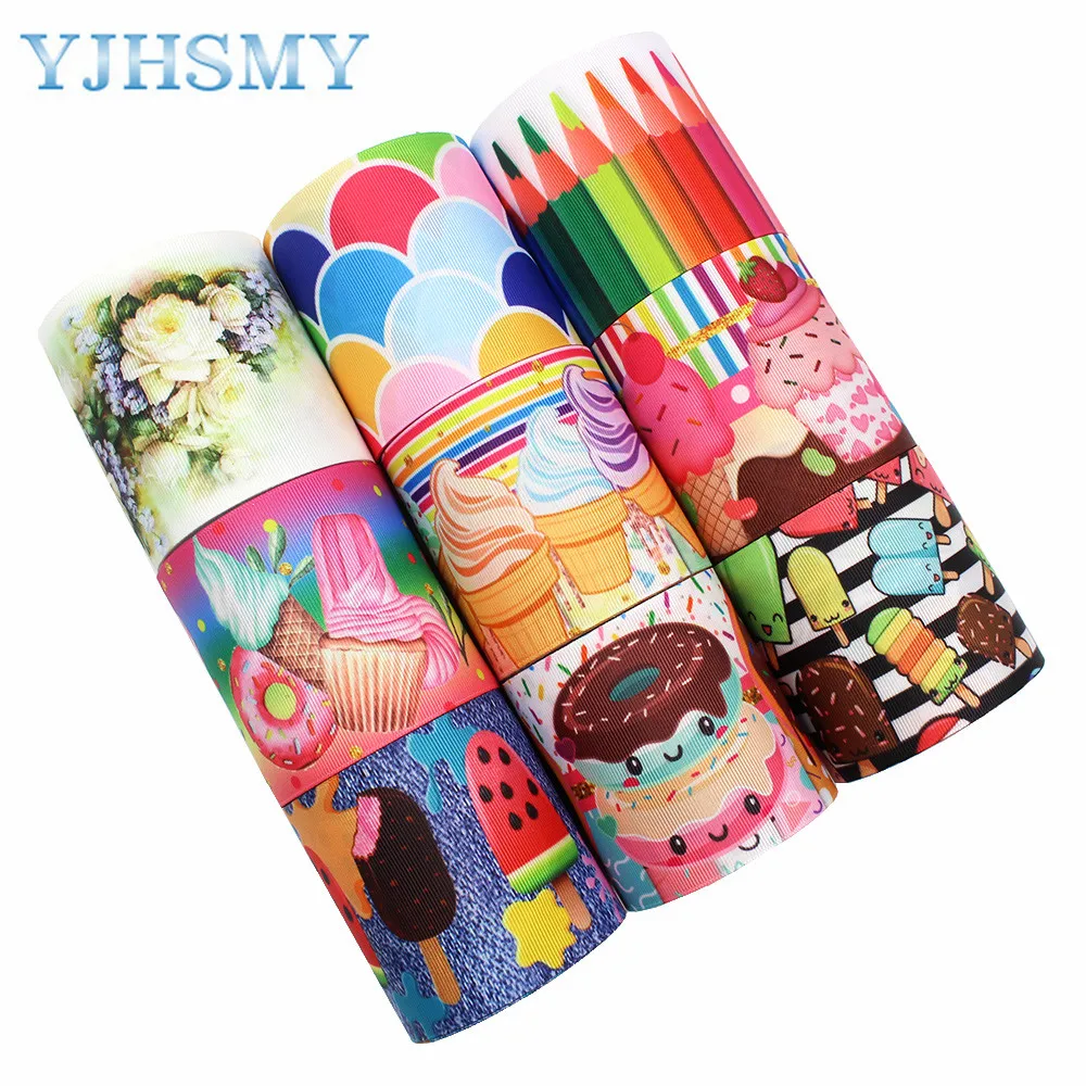 

L-20704-635 3” Fun Cartoon print Pattern Ribbon , 5 yards DIY handmade hair accessories Material , Bow Decoration