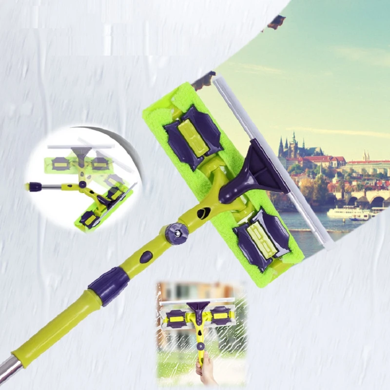 Новый инструмент для очистки стекла двухсторонний телескопический шток окон