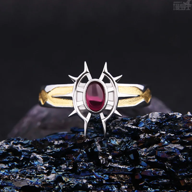 Хит продаж Аниме кольца Fate/Apocrypha Karna 925 пробы Серебряное кольцо на палец