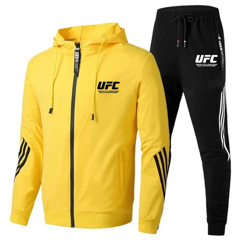 2 шт./комплект мужской спортивный костюм с капюшоном и брюками | Мужская одежда