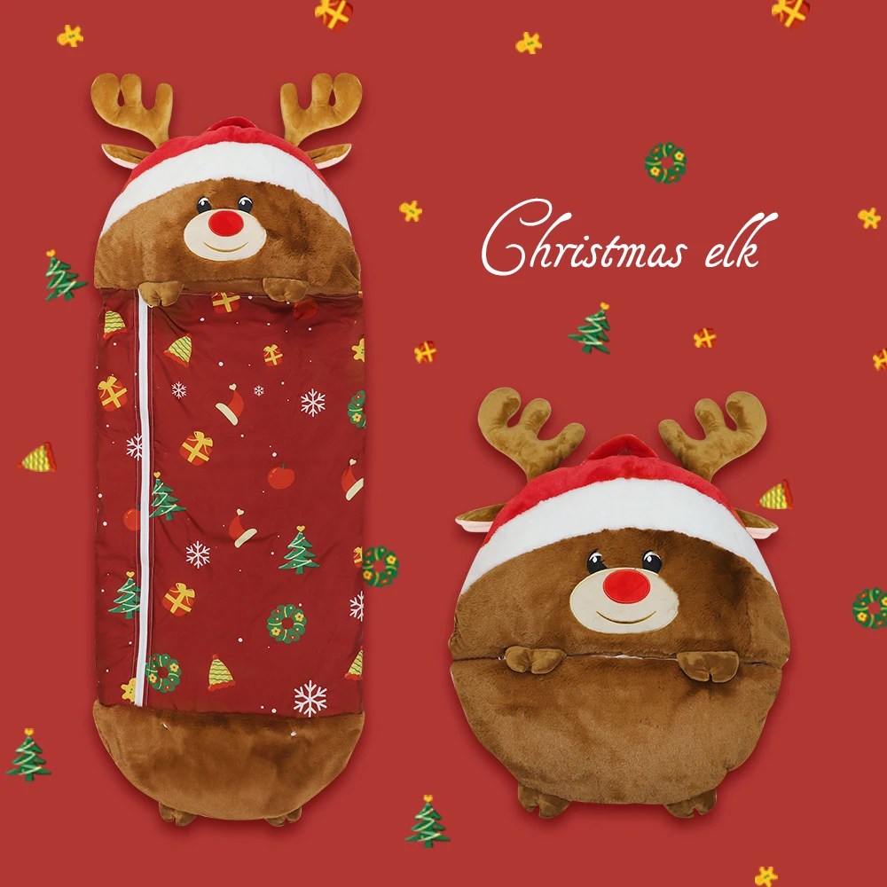 

Новый мультяшный спальный мешок Рождественская Подушка детский подарок на день рождения может быть хорошим комбинезон для сна