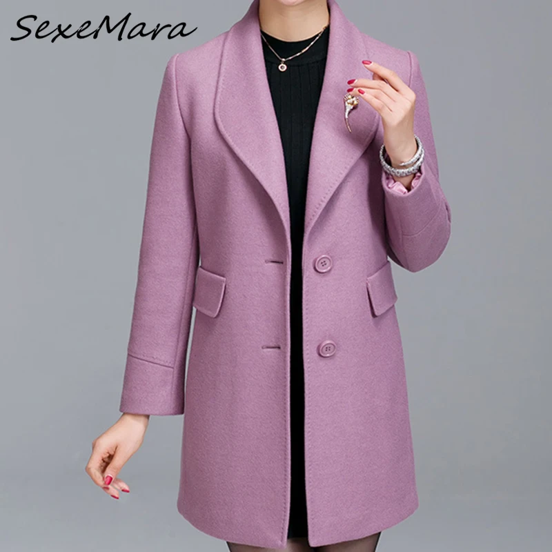 

Trending Products 2019 Korean Fashion Plus Size Ladies Woolen Cashmere Coats for Women