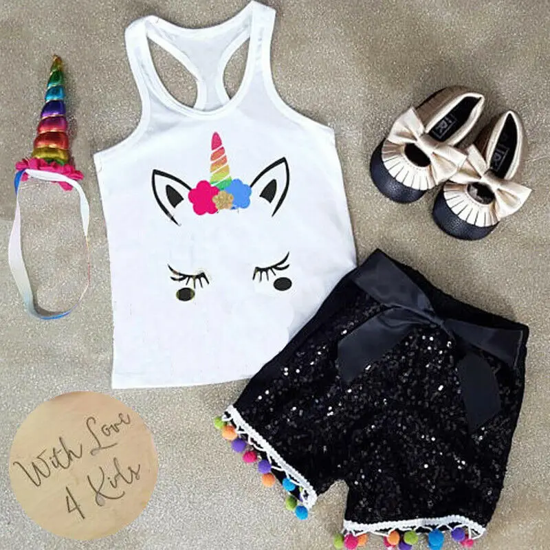 Летний комплект одежды для новорожденных девочек 2 шт. жилет без рукавов с