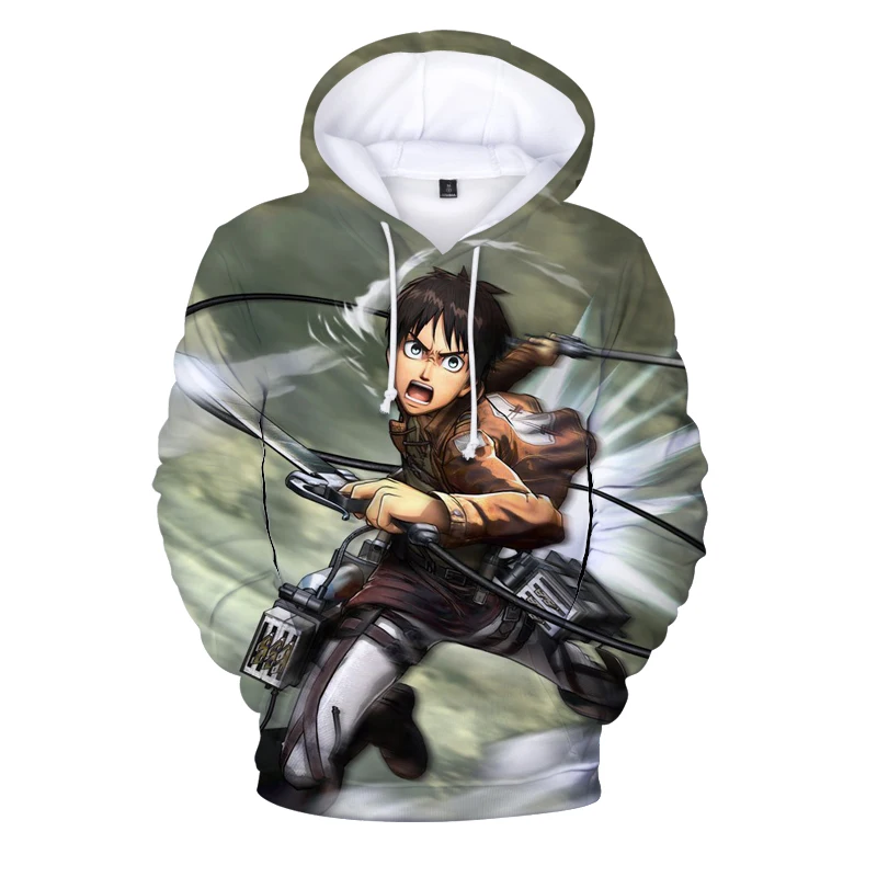 

New Men Hoodie Anime Attack on Titan 3d Print Hoodies Women Autumn Winter Fashion Sweatshirts Attack on Titan Hip Pop Streetwear