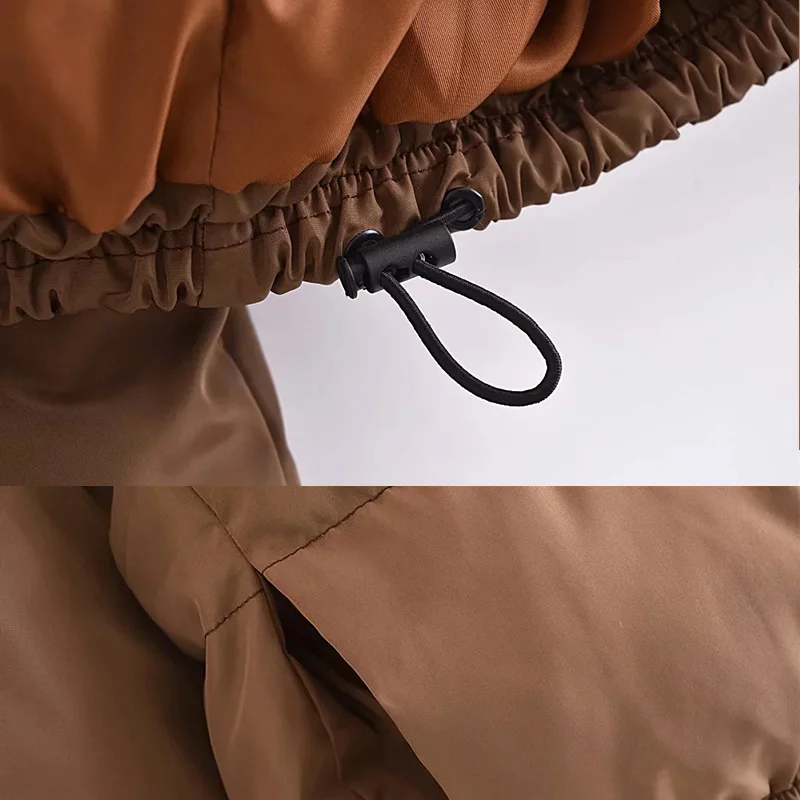 2021 Thick Warm Winter Parka Short Parkas Female Puffer Jacket Mujer Quilted Coats Women's Autumn Jackets Chocolate Women's Coat