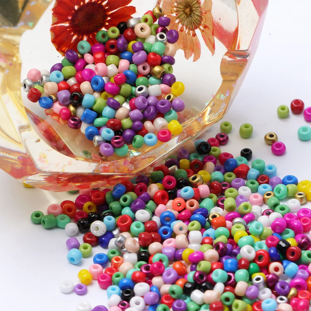 

Czech Glass Seed Solid Beads Bulk,2/3/4mm Craft Small Pony Jewelry Beads For DIY Craft Project Bracelet Necklace Jewelry Making