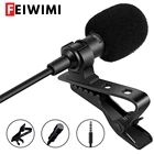 Микрофон петличный металлический для телефона, проводной конденсаторный мини-микрофон с зажимом, Аудио микрофон для ПК, компьютера, ноутбука, DSLR