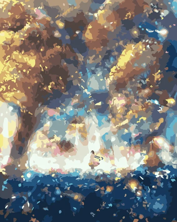 

Psychedelic Forest Animation Pictures Painting By Numbers For New Hand Full Paint Kits With Paints And Brushes DIY Unique Gift
