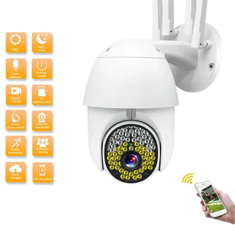 IP камера наружная купольная 1080P PTZ Wi Fi IP66|Камеры видеонаблюдения| |